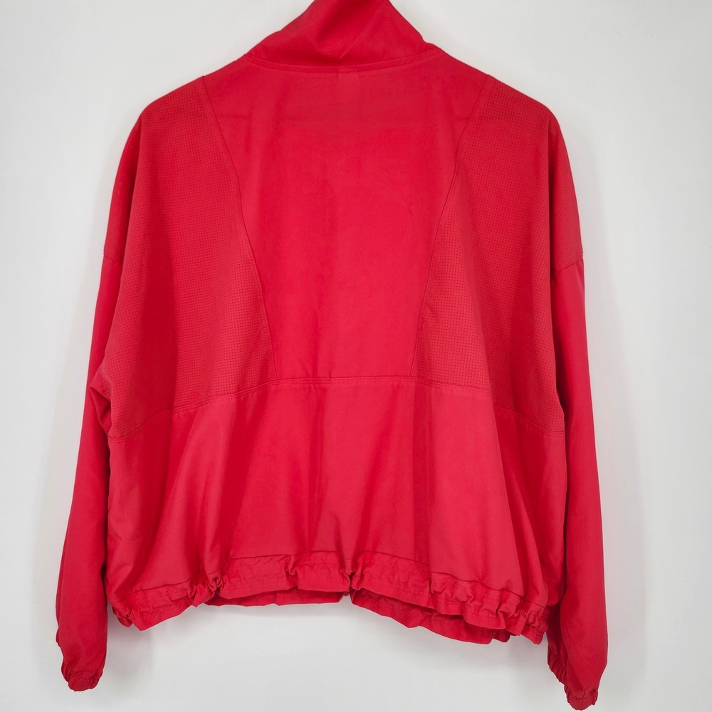 Old Navy Bright Pink 1/4 Zip Windbreaker Size L StretchTech Pullover Jacket - Picture 8 of 9